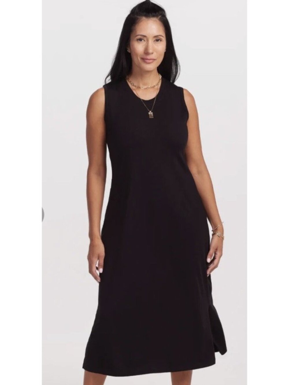 Woolx Cassie Black Sleeveless Dress S Small